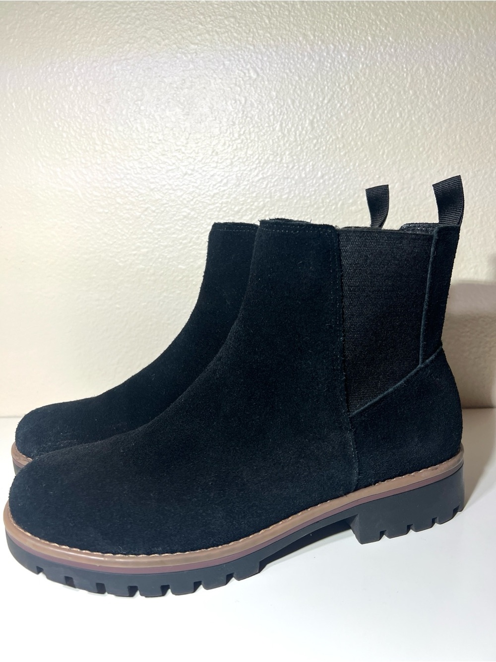 Crown Vintage Black Chelsea Boots Size 8